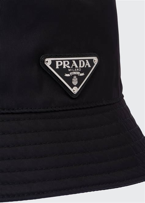 prada bucket hat logo